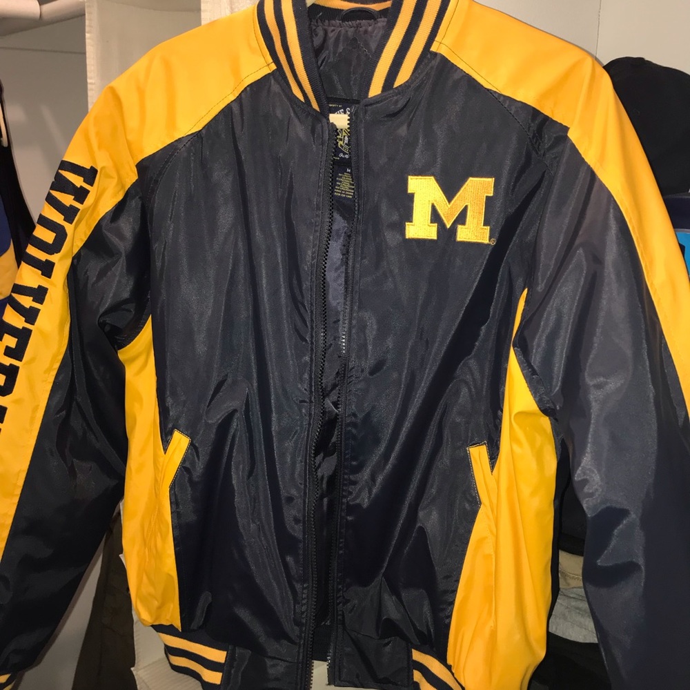 Michigan Varsity Jacket Mens Medium